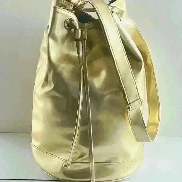 ESTÉE LAUDER GOLD  BUCKET CROSSBODY BAG - Picture 14 of 15